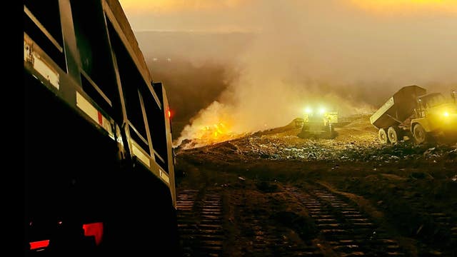 Lithium-ion batteries spark fire at Shoal Creek Landfill in Griffin, officials say