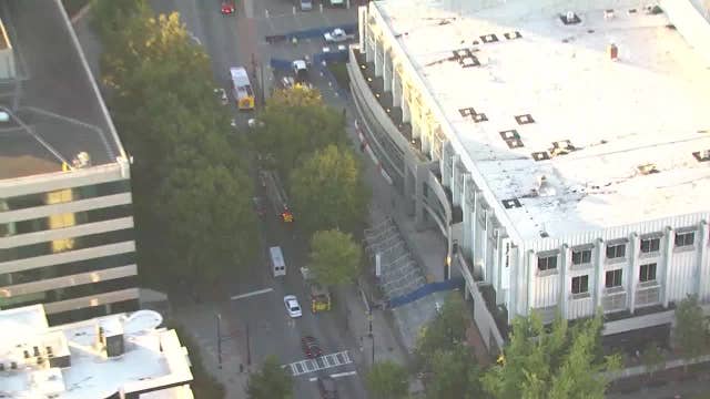 Construction worker injured at Woodruff Arts Center