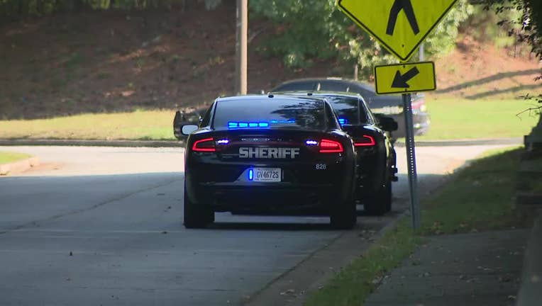A heavy law enforcement presence was seen outside the Gwinnett County Jail on Oct. 7, 2024.