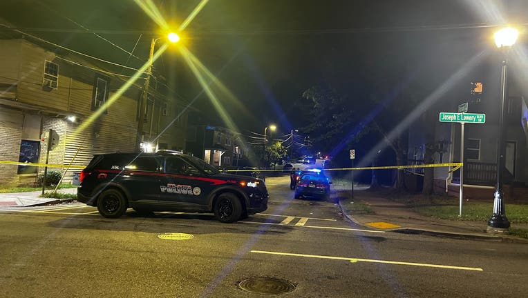 Atlanta police investigate a double shooting along Parsons Street on Oct. 2, 2024.