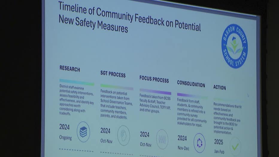 The Barrow County School Board held its first meeting since students returned to Apalachee High School on Oct. 1, 2024.