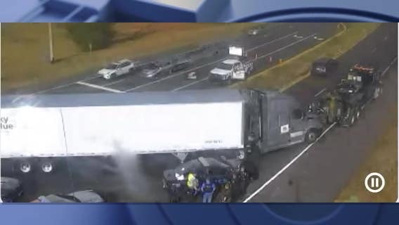 Truck driver leads multi-agency high-speed chase after refusing to move from emergency lane