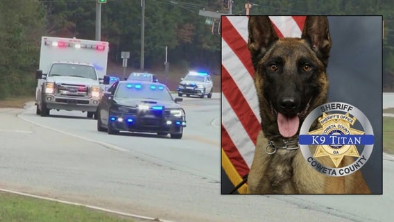 Georgia K-9 officer killed in line of duty to be laid to rest Friday