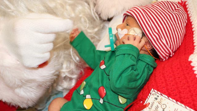 Santa visits newborns at Piedmont Columbus Regional NICU