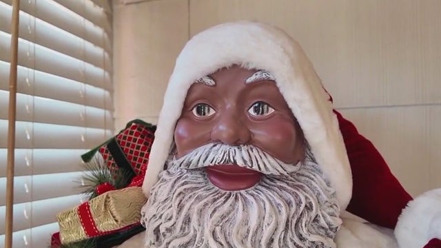Southwest Atlanta woman proudly displays massive Black Santa collection in home