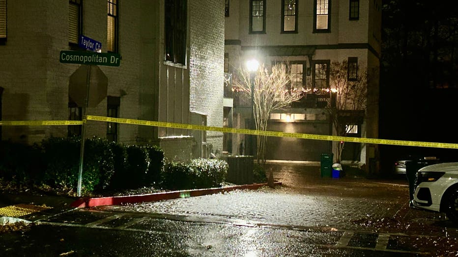 Atlanta police investigate a shooting along Taylor Court in the Lindbergh neighborhood of Atlanta on Dec. 27, 2024.