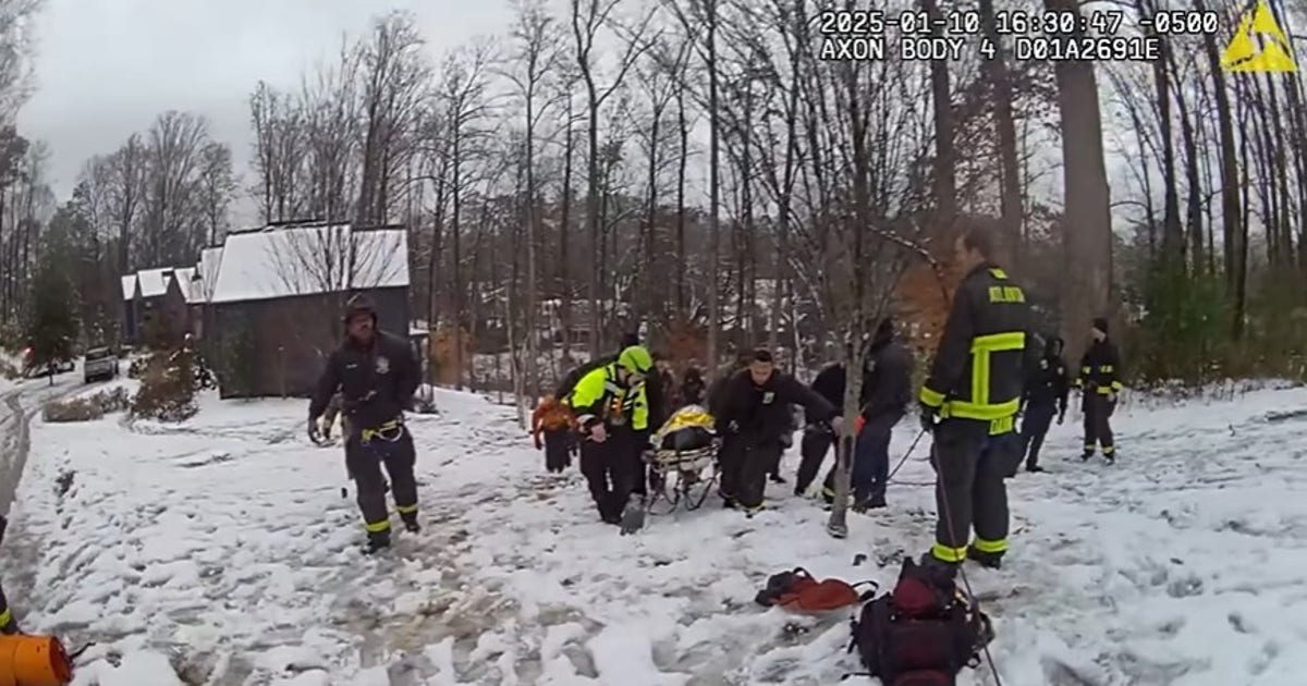 Bodycam: Atlanta first responders rescue injured boy trapped in snowy ...