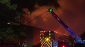 Massive fire destroys Brookhaven apartment complex on New Year's Day