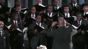 Morehouse Glee Club members honor Jimmy Carter through song