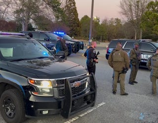 DeKalb County police respond to Stone Mountain Park on Jan. 16, 2025.