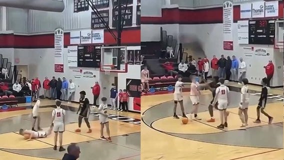 Georgia high school basketball player assaults pair of athletes from opposing team, video shows