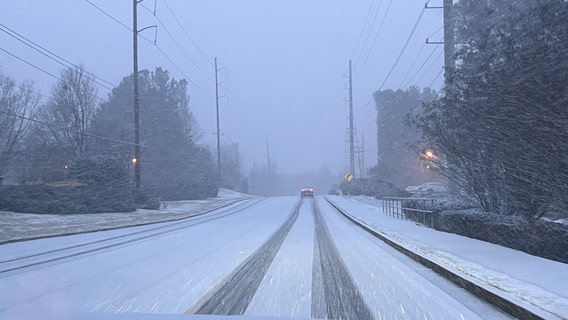 Atlanta and North Georgia dealing with icy, slushy roadways from winter storm