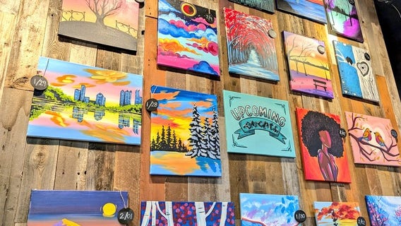 Creating a colorful new year at The Battery Atlanta's Muse Paintbar