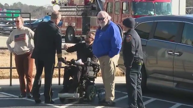 Paralyzed DeKalb County firefighter receives new van thanks to anonymous donor