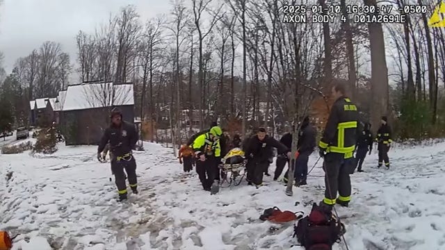 Bodycam: Atlanta first responders rescue injured boy trapped in snowy embankment