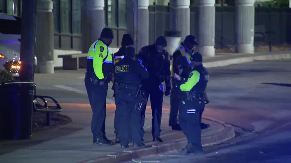 MARTA police investigate a shooting at Decatur Station on Jan. 3, 2025.