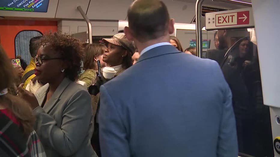 Metropolitan Atlanta Rapid Transit Authority unveiled its new fleet of train cars during its State of MARTA at Lindbergh Station on Jan. 31, 2025.