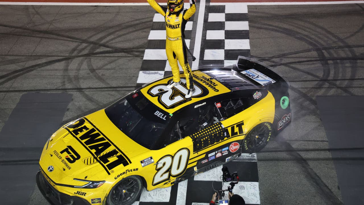 Bell takes only lead in OT to edge Hocevar, Larson in another thrilling NASCAR finish in Atlanta