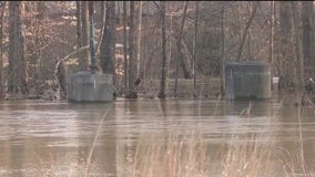 Couple, dog rescued from rising floodwaters in Austell