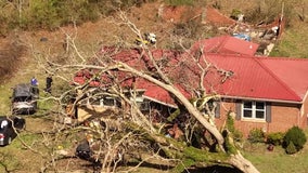 Severe wind, storm kills man, snaps trees, crushes homes across Georgia