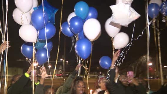 Fight for justice continues with vigil, balloon release for Malachi Mitchell
