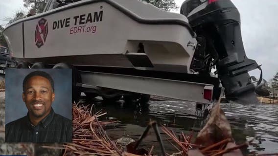 Cadaver dog assisting with search for coach at Lake Oconee