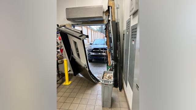 Woman crashes into Buckhead Chick-fil-A Wednesday afternoon