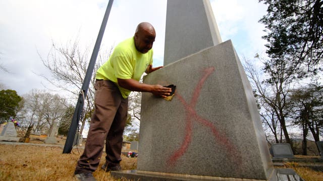 Stone Mountain cemetery targeted by vandalism