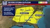 Weekend storm system threatens North Georgia with high winds and large hail