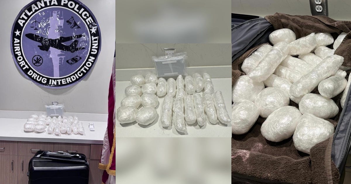Massive drug bust at Atlanta airport: Over 40 lbs. of meth and fentanyl ...