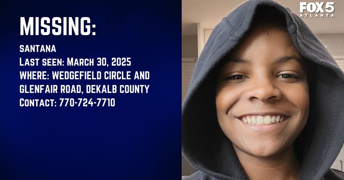 MISSING: 12-year-old named Santana missing in DeKalb County | FOX 5 Atlanta