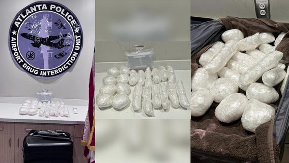Massive drug bust at Atlanta airport: Over 40 lbs. of meth and fentanyl seized