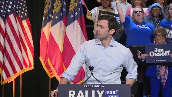 Ossoff rallies Atlanta supporters, vows to keep Georgia Senate seat blue