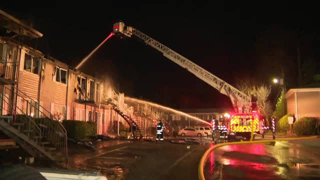 Massive fire leaves over a dozen families homeless in College Park