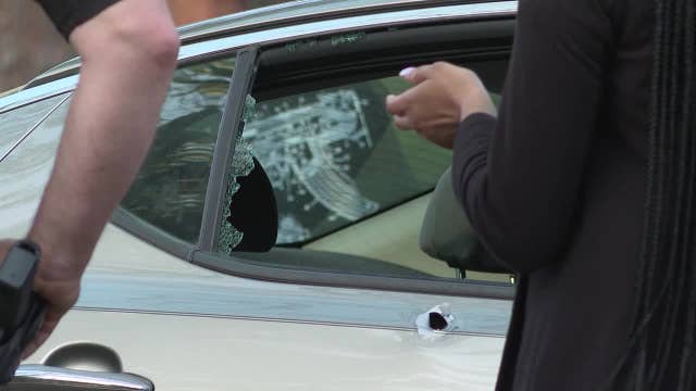 Crime scene at Flat Shoals Park; witnesses say 2 people shot