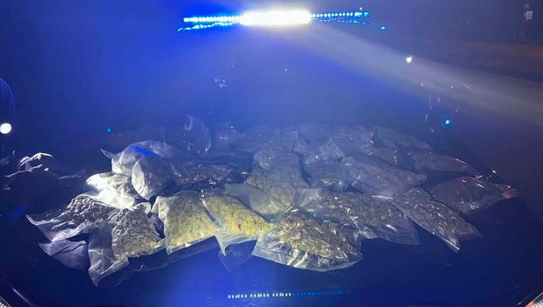 The Lake City Police Department released this image after a drug bust during a traffic stop on March 20, 2025.