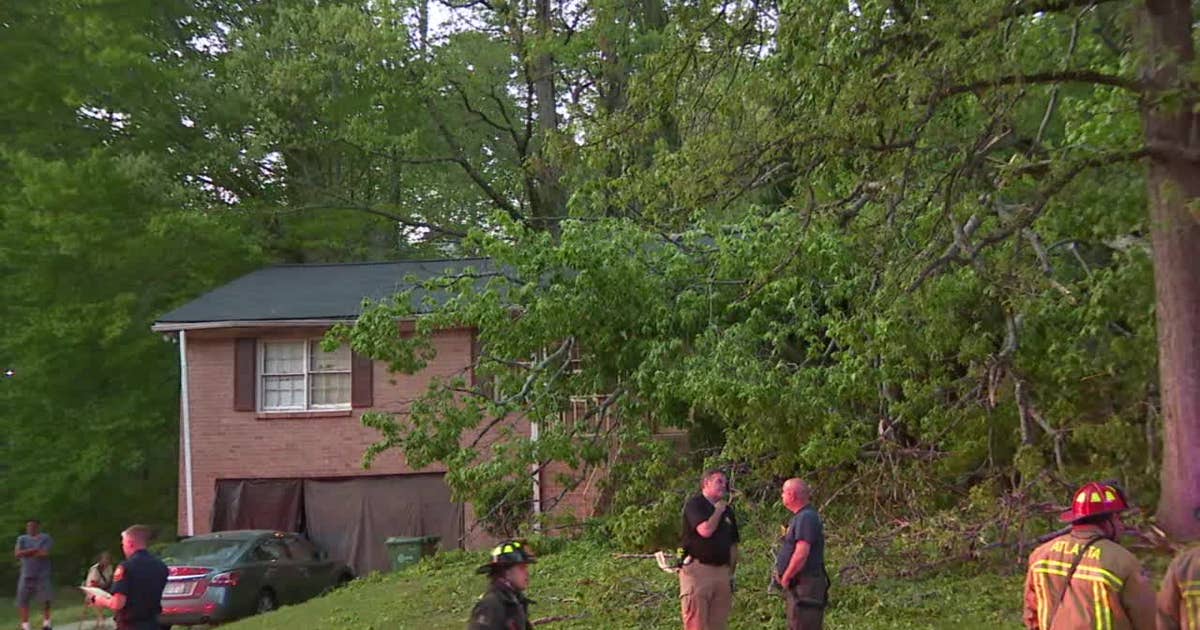 Tree topples onto Atlanta home, six rescued | FOX 5 Atlanta