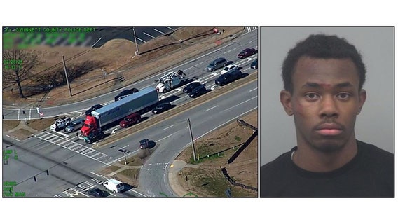 Dramatic high-speed chase ends in arrest of man accused of multiple armed robberies