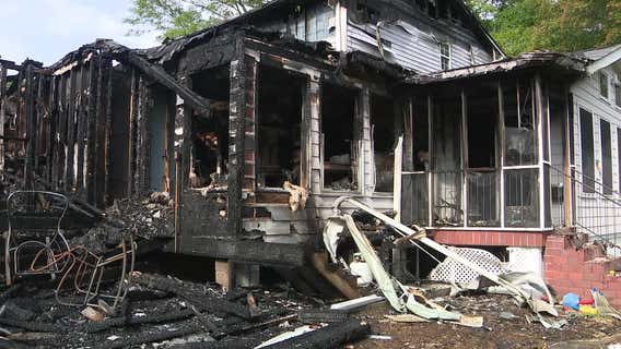 Conyers couple faces heartbreak after fire claims home and beloved dog