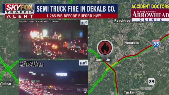 Traffic alert: Multiple crashes disrupting traffic in metro Atlanta