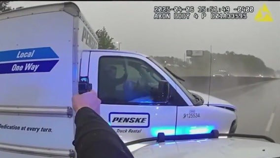 Box truck driver's high-speed escape ends in PIT maneuver on I-85