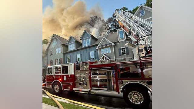 3-alarm townhome fire in Cherokee County likely caused by gas grill
