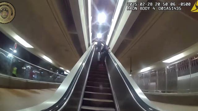 Video: Brookhaven police chase suspected shoplifter into MARTA station