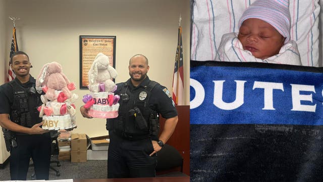 Douglasville Police Department celebrates 7 new and soon-to-be fathers