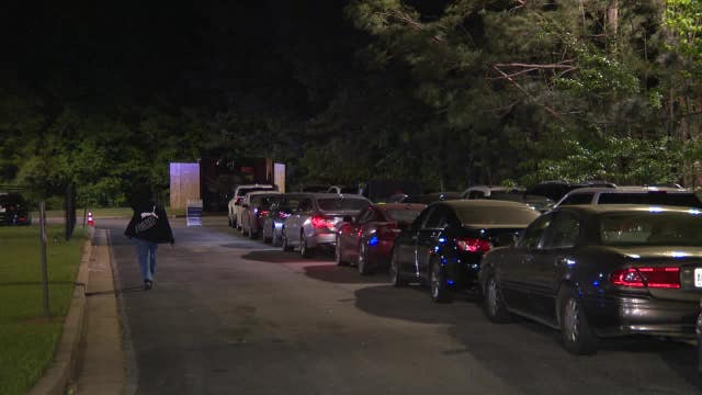 Families line up at Decatur church for Easter ham giveaway