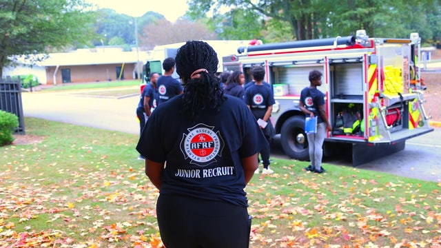 Atlanta high school students learning skills to become firefighters