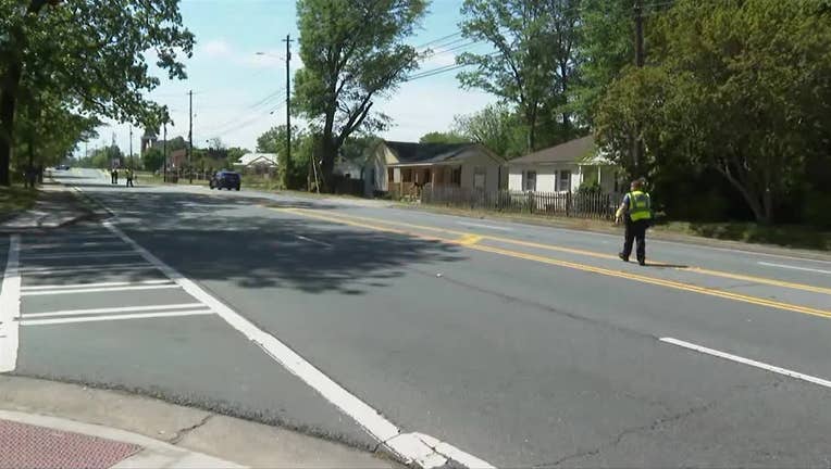 Police investigate after two teens were shot near North Marietta Parkway and Allgood Road in Marietta on April 21, 2025.