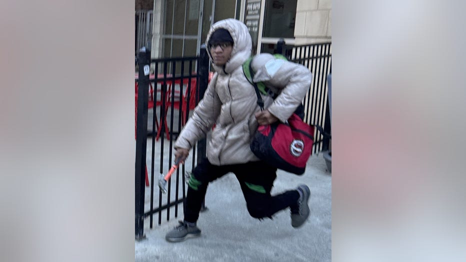 The Atlanta Police Department want this man for a hammer attack in Midtown Atlanta on Feb. 25, 2025.