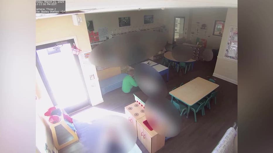Video release by the Coweta County Sheriff’s Office shows the moments leading up to when investigators say a daycare worker body slammed a child.