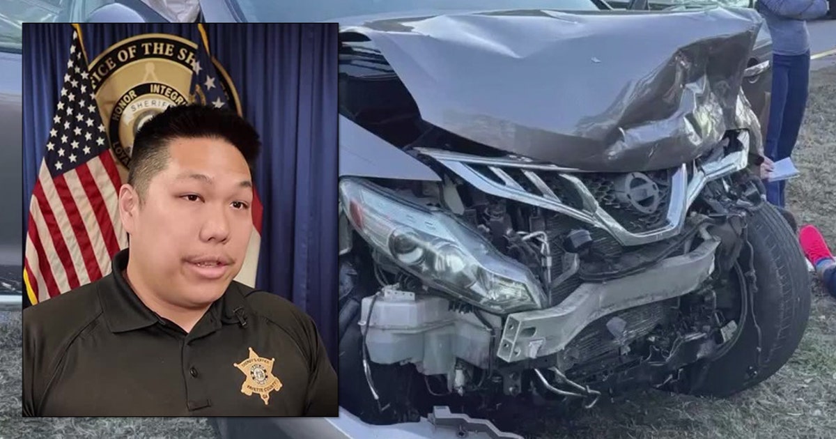 Heroic deputy saves victim in dramatic head-on collision | FOX 5 Atlanta